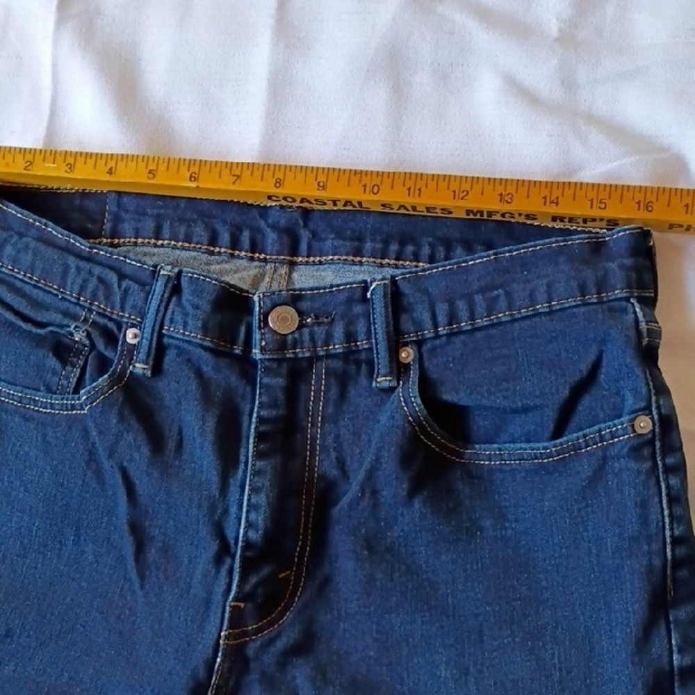 Levi's 512 Dark Blue Slim Jeans for Men Size 34x32 - Picture 4 of 8